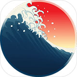 浮世绘冲浪